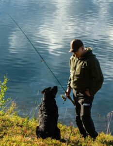 fishing with your dog