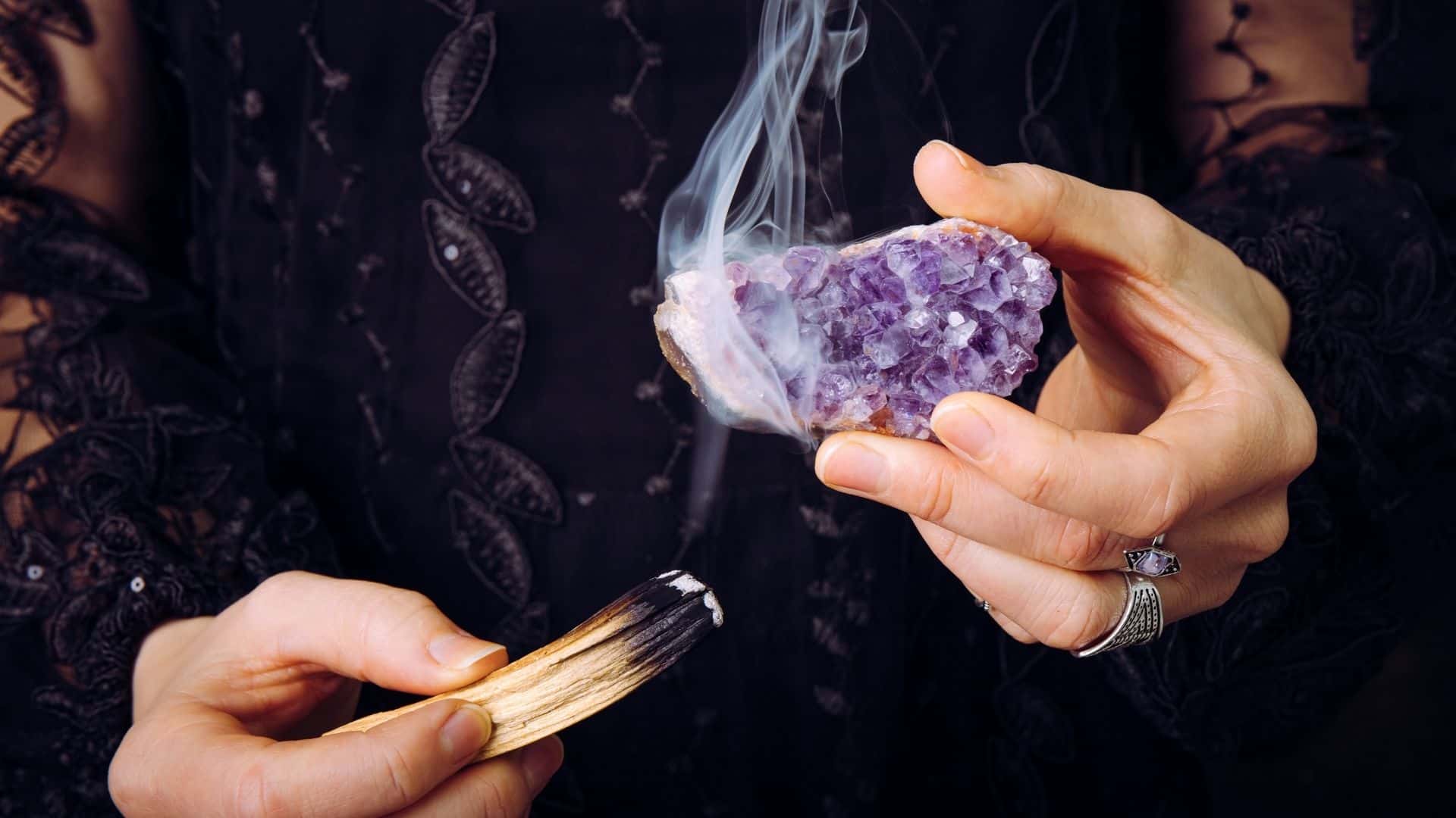 Best Ways to Cleanse Crystals by smudging